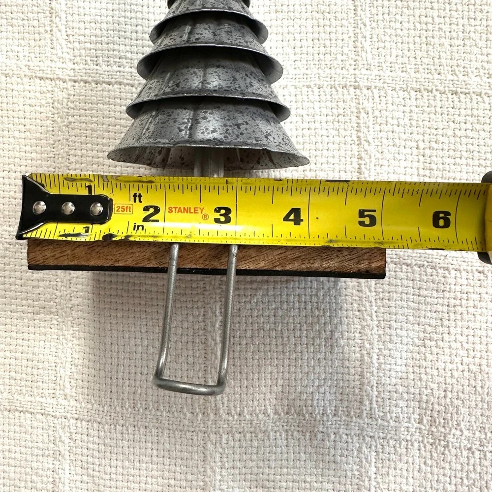 Christmas Stocking Holder Tree Hangers‎ Primitive Metal Wood Farmhouse Rustic